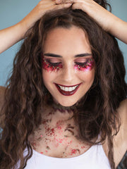 Hot Pink Festival Glitter Look