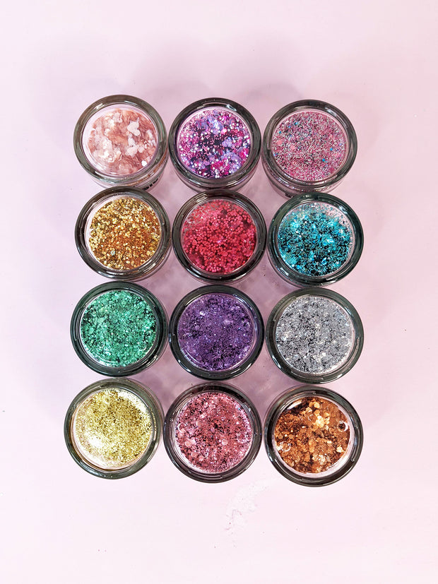 Glit Glit Bloom Whole Kit - Biodegradable Glitter 12 Pack