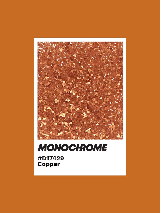 Copper Glitter Makeup